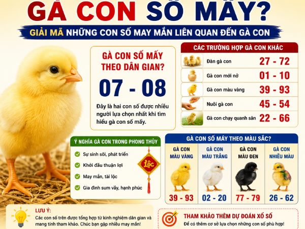 Gà con màu trắng số mấy? Gà con màu trắng số mấy?