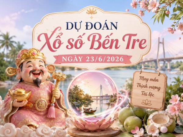 Dự đoán XSBTR ngày 23/6/2026 thứ 3 chính xác nhất