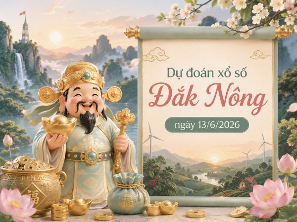 Dự đoán XSDNO ngày 13/6/2026 thứ 7 chính xác nhất