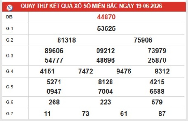 Dự đoán XSMB 19/6/2026 - Dự đoán miền Bắc thứ 6 chuẩn xác